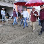 Supervisan avances de obras realizadas en colonias de Pachuca