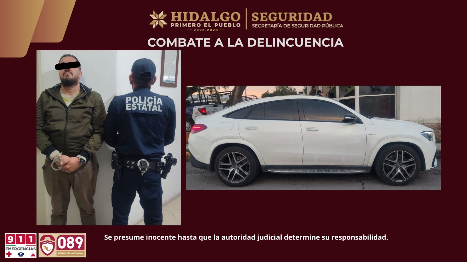 Recuperan vehículo robado en plaza comercial de Pachuca