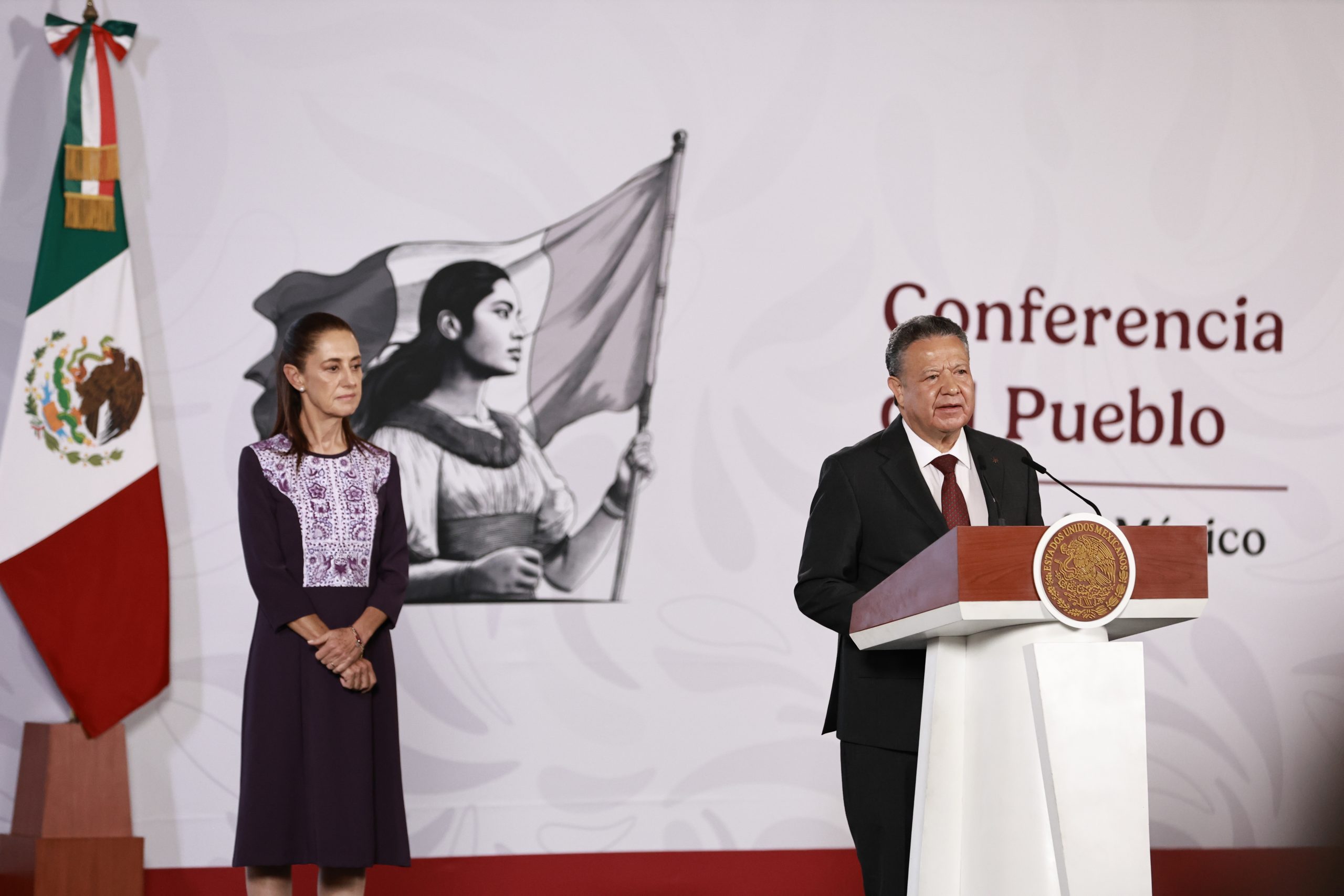 Menchaca y Sheinbaum anuncian nuevas inversiones en Hidalgo. / Cortesía: Gobierno de Hidalgo